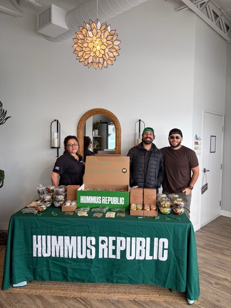 Hummus Republic team at a pop-up